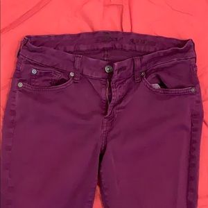 7 for All Mankind purple jeans